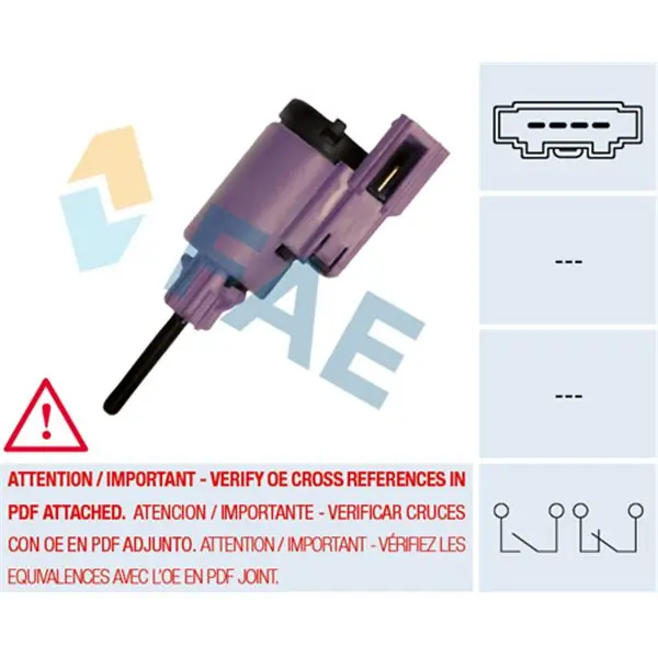 Promoción Exclusiva Interruptor luces freno FAE 24760