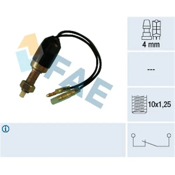 Interruptor luces freno FAE 25080 Garantía Incluida