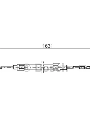 Cable de accionamiento, freno de estacionamiento BOSCH 1987477067 Súper Precio