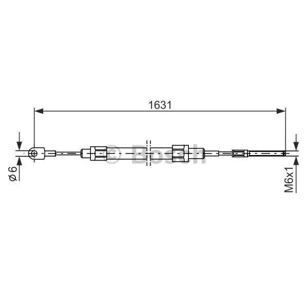 Cable de accionamiento, freno de estacionamiento BOSCH 1987477067 Súper Precio