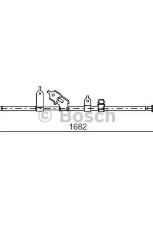 Cable de accionamiento, freno de estacionamiento BOSCH 1987477070 Mejor Calidad