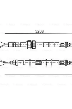 Cable de accionamiento, freno de estacionamiento BOSCH 1987477095 Nuevo Modelo