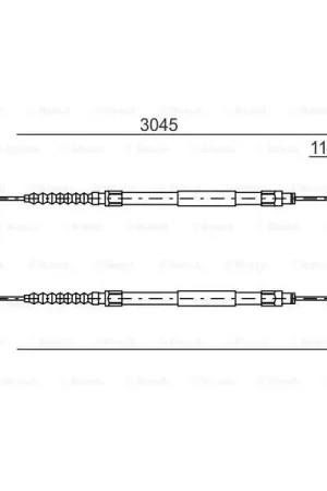 Cable de accionamiento, freno de estacionamiento BOSCH 1987477115 Certificado