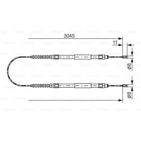 Cable de accionamiento, freno de estacionamiento BOSCH 1987477115 Certificado