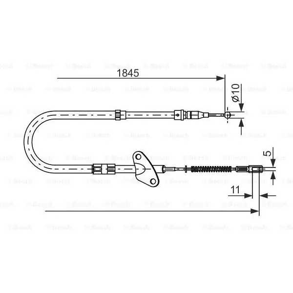 Cable de accionamiento, freno de estacionamiento BOSCH 1987477118 Stock Limitado