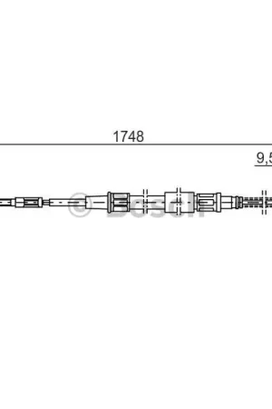 Cable de accionamiento, freno de estacionamiento BOSCH 1987477046 Pedido Al Por Mayor