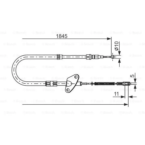 Cable de accionamiento, freno de estacionamiento BOSCH 1987477119 Precio De Oferta