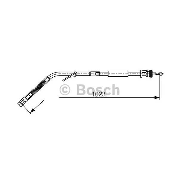 Cable de accionamiento, freno de estacionamiento BOSCH 1987477125 Entrega Rápida