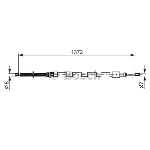 Mayoreo Cable de accionamiento, freno de estacionamiento BOSCH 1987477144