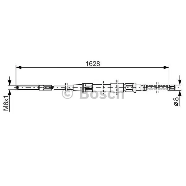 Popular Cable de accionamiento, freno de estacionamiento BOSCH 1987477169