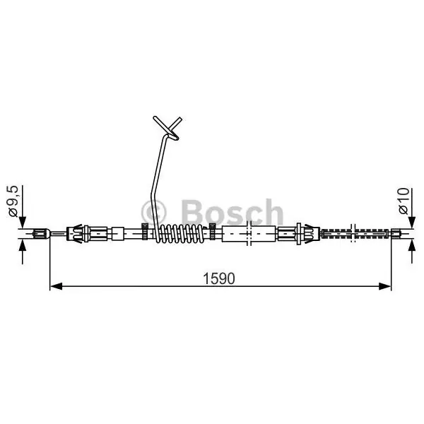 Solo Por Tiempo Limitado Cable de accionamiento, freno de estacionamiento BOSCH 1987477175