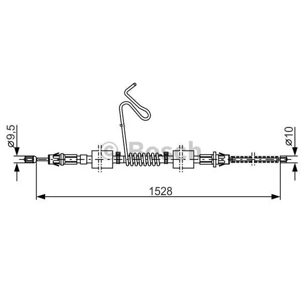 Cable de accionamiento, freno de estacionamiento BOSCH 1987477178 Envío Internacional