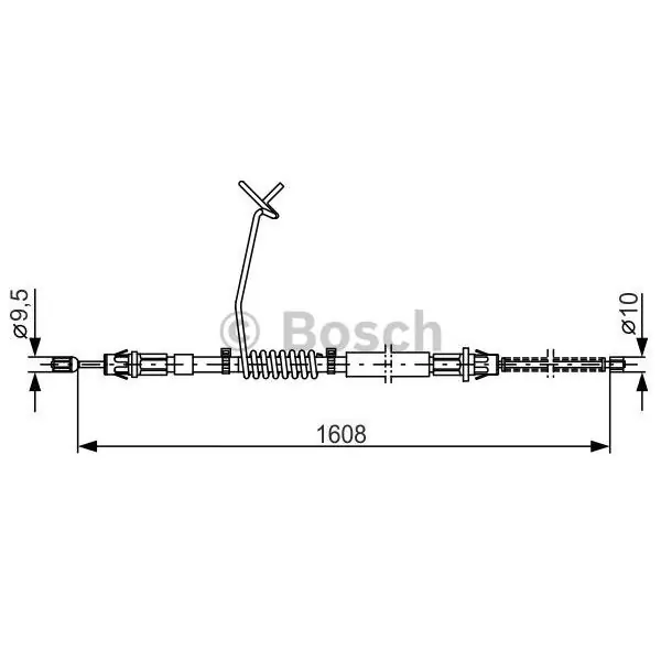 Cable de accionamiento, freno de estacionamiento BOSCH 1987477180 Garantía Incluida