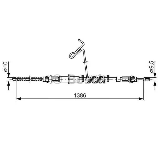 Oferta Cable de accionamiento, freno de estacionamiento BOSCH 1987477185