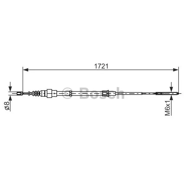 Exclusivo Cable de accionamiento, freno de estacionamiento BOSCH 1987477406