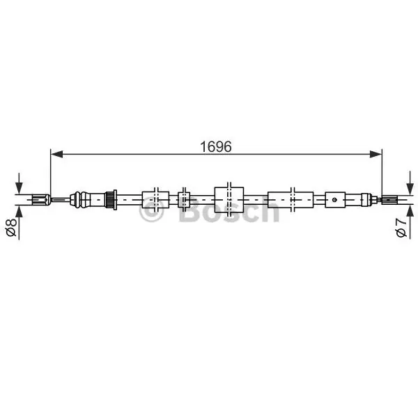 Precio Reducido Cable de accionamiento, freno de estacionamiento BOSCH 1987477431