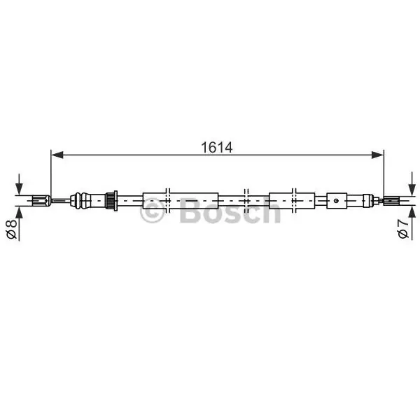 Última Oportunidad Cable de accionamiento, freno de estacionamiento BOSCH 1987477432