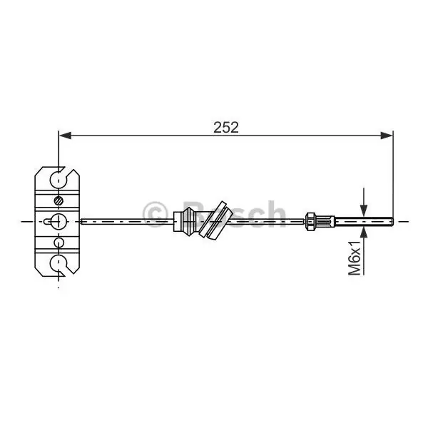 Bestseller Cable de accionamiento, freno de estacionamiento BOSCH 1987477503