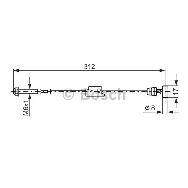 Precio De Fábrica Cable de accionamiento, freno de estacionamiento BOSCH 1987477517