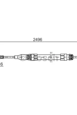 Envío Internacional Cable de accionamiento, freno de estacionamiento BOSCH 1987477306