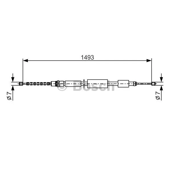 Cable de accionamiento, freno de estacionamiento BOSCH 1987477323 Compra Hoy