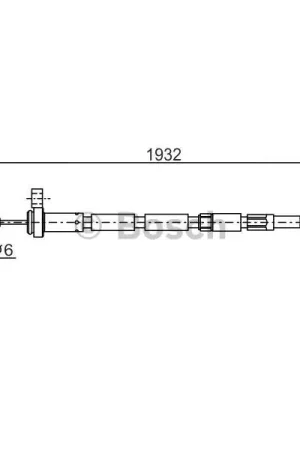 Disponible Ahora Cable de accionamiento, freno de estacionamiento BOSCH 1987477346