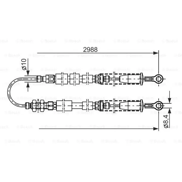 Cable de accionamiento, freno de estacionamiento BOSCH 1987477381 Precio Económico