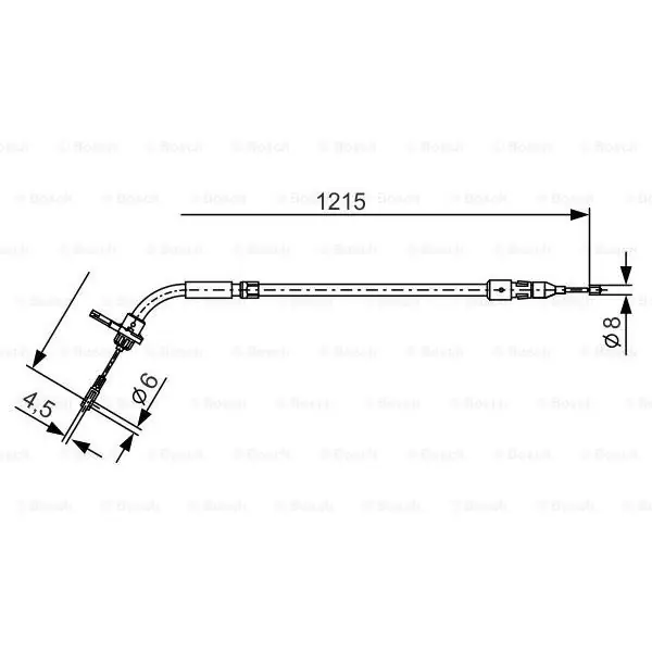 Gran Oferta Cable de accionamiento, freno de estacionamiento BOSCH 1987477225
