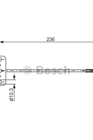 De Moda Cable de accionamiento, freno de estacionamiento BOSCH 1987477226