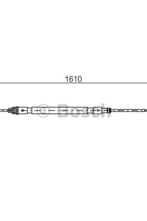 Stock Limitado Cable de accionamiento, freno de estacionamiento BOSCH 1987477238