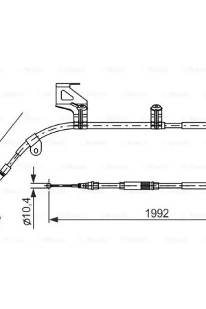 Mayoreo Cable de accionamiento, freno de estacionamiento BOSCH 1987477244