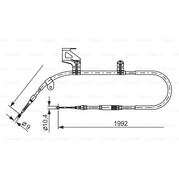 Mayoreo Cable de accionamiento, freno de estacionamiento BOSCH 1987477244