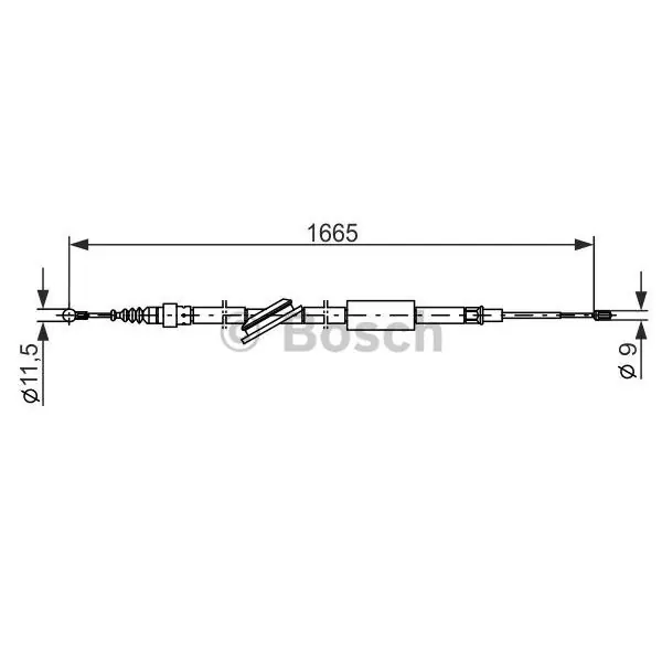 Oferta Cable de accionamiento, freno de estacionamiento BOSCH 1987477249