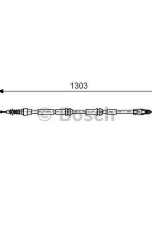 Última Versión Cable de accionamiento, freno de estacionamiento BOSCH 1987477260