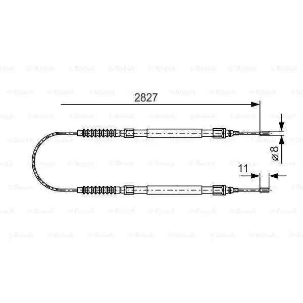 Cable de accionamiento, freno de estacionamiento BOSCH 1987477263 Envío Inmediato