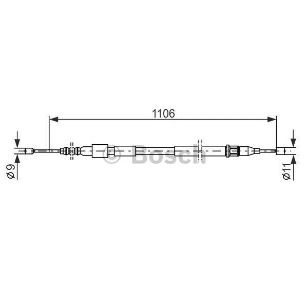 Pago Seguro Cable de accionamiento, freno de estacionamiento BOSCH 1987477529