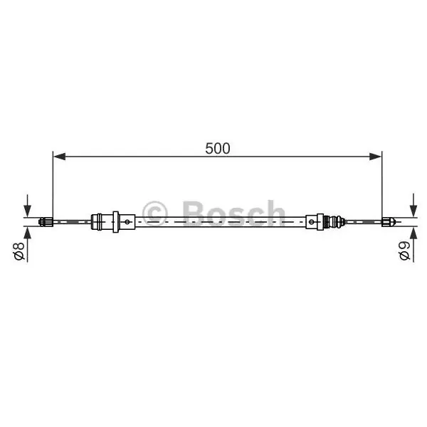 Alta Calidad Cable de accionamiento, freno de estacionamiento BOSCH 1987477565