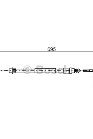 Liquidación Cable de accionamiento, freno de estacionamiento BOSCH 1987477572