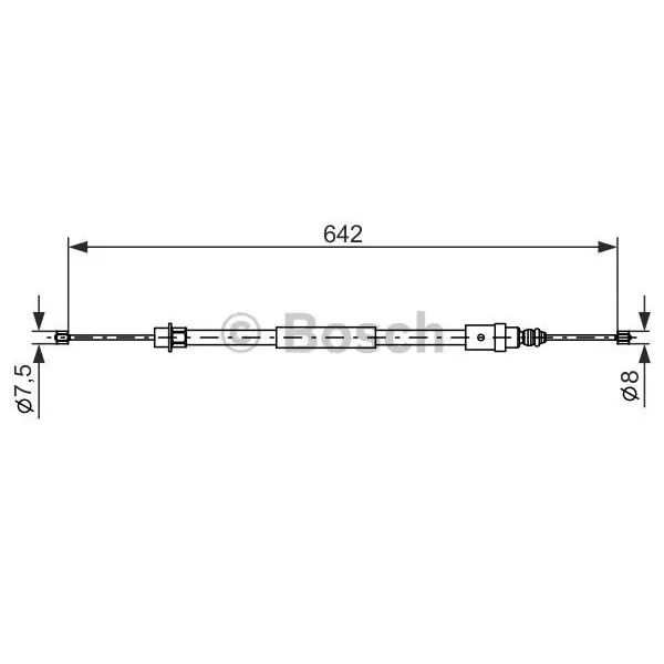 Cable de accionamiento, freno de estacionamiento BOSCH 1987477573 Barato