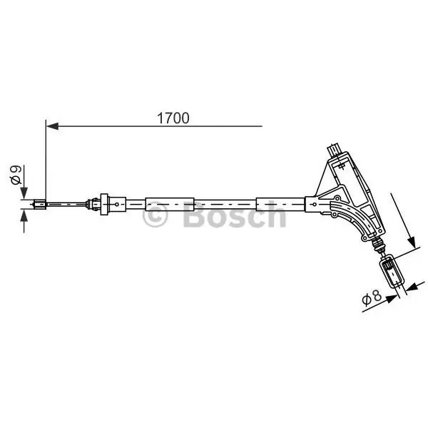 Descuento Cable de accionamiento, freno de estacionamiento BOSCH 1987477575