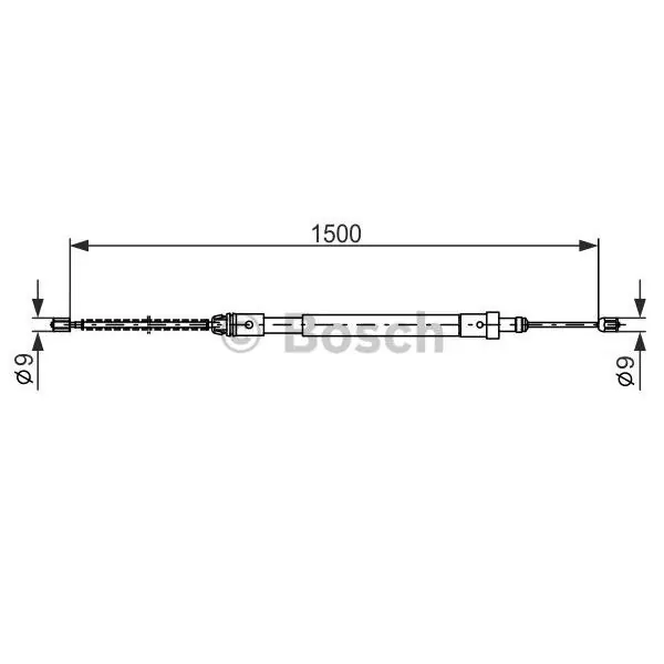 Cable de accionamiento, freno de estacionamiento BOSCH 1987477581 Oferta De Temporada