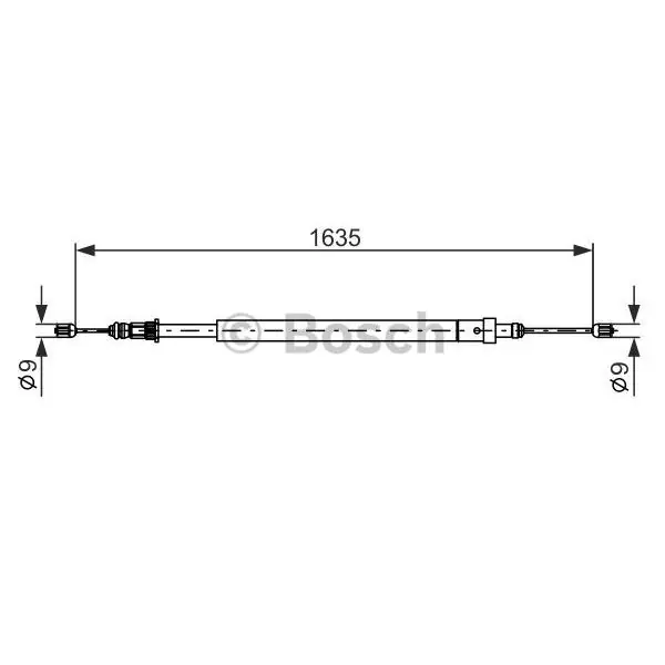 Cable de accionamiento, freno de estacionamiento BOSCH 1987477582 Exclusivo