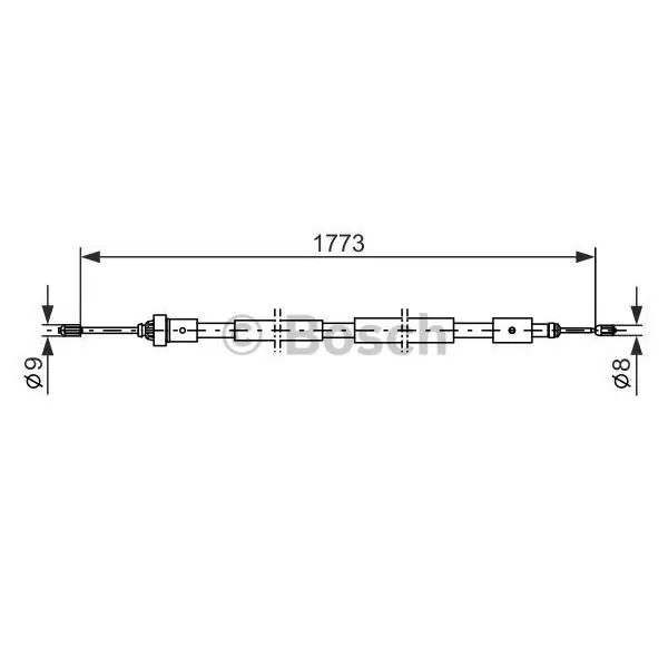 Entrega Rápida Cable de accionamiento, freno de estacionamiento BOSCH 1987477590