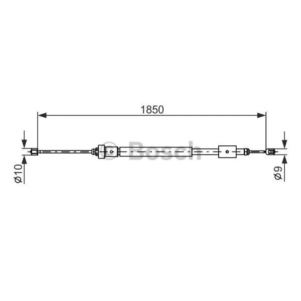 Marca Reconocida Cable de accionamiento, freno de estacionamiento BOSCH 1987477595
