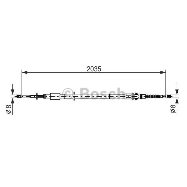 Cable de accionamiento, freno de estacionamiento BOSCH 1987477598 Devolución Gratuita