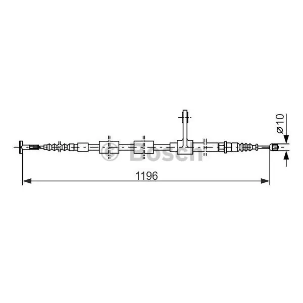 Cable de accionamiento, freno de estacionamiento BOSCH 1987477621 Liquidación