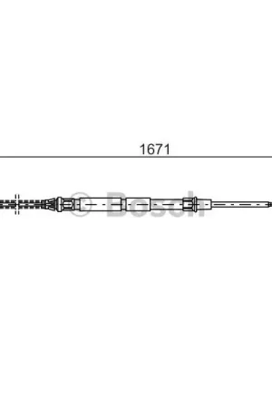 Envío Inmediato Cable de accionamiento, freno de estacionamiento BOSCH 1987477626