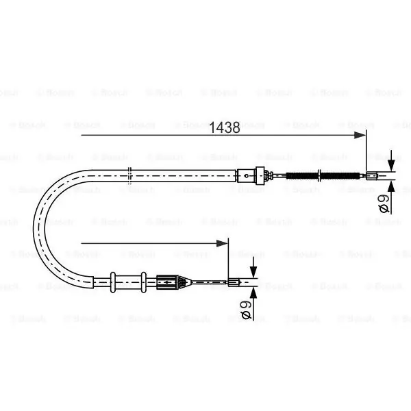 Cable de accionamiento, freno de estacionamiento BOSCH 1987477634 Oferta