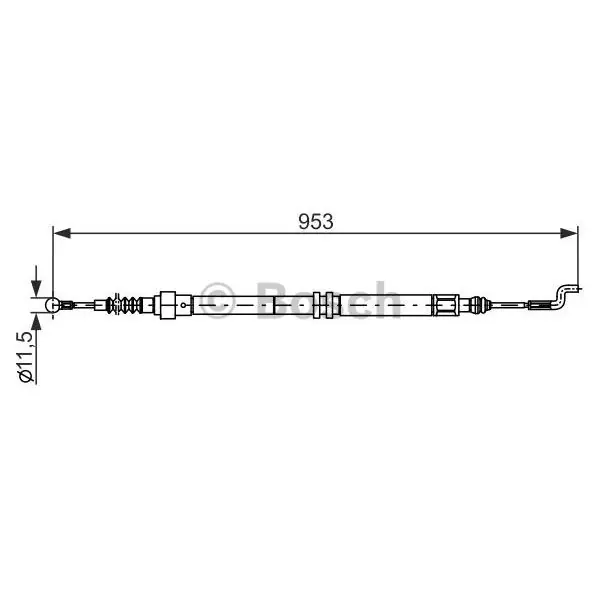 Cable de accionamiento, freno de estacionamiento BOSCH 1987477707 Compra Hoy