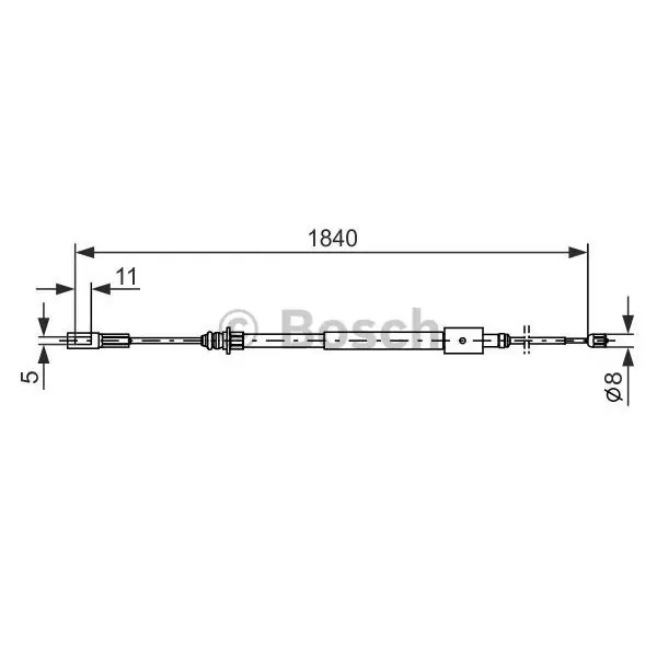Cable de accionamiento, freno de estacionamiento BOSCH 1987477712 Precio Reducido